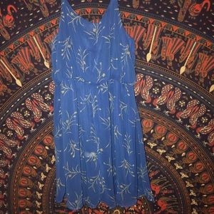 Blue floral dress